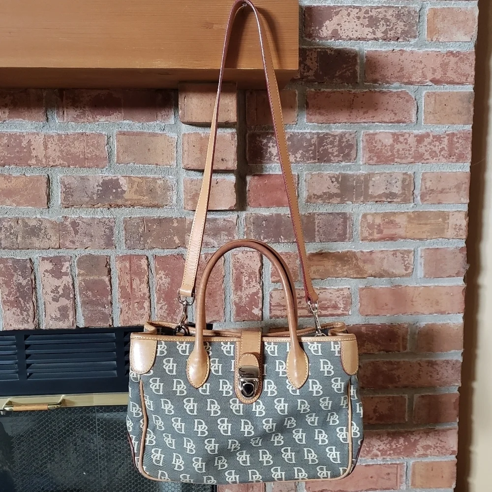 Dooney & Bourke Signature Double Handle Gray Tote